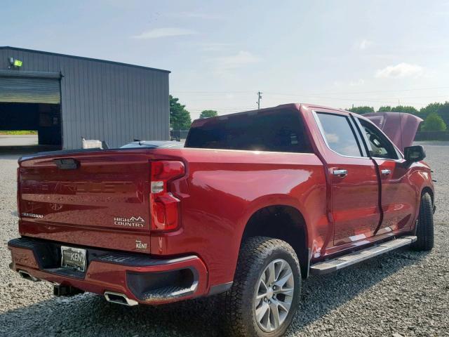 3GCUYHEL9KG202653 - 2019 CHEVROLET SILVERADO RED photo 4