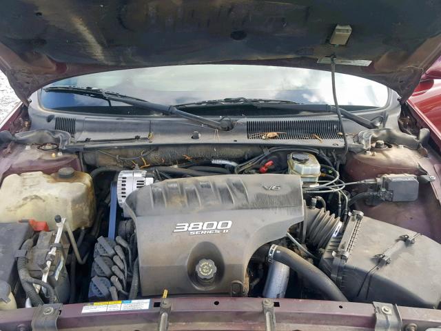 1G4HP54K8YU355327 - 2000 BUICK LESABRE CU MAROON photo 7