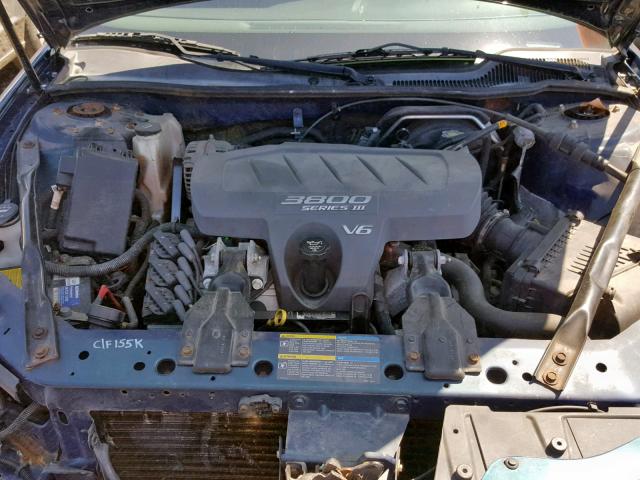 2G2WP522451267692 - 2005 PONTIAC GRAND PRIX BLUE photo 7