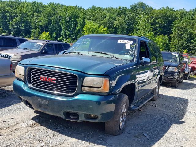 1GKEK13R1YR134950 - 2000 GMC YUKON DENA GREEN photo 2