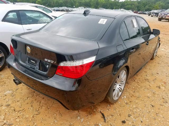 WBANW53518CT52262 - 2008 BMW 550 I BLACK photo 4