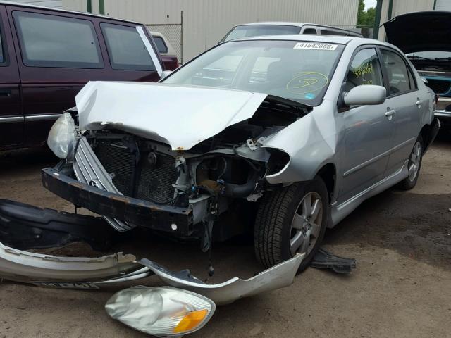 1NXBR32E34Z253929 - 2004 TOYOTA COROLLA S SILVER photo 2