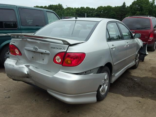 1NXBR32E34Z253929 - 2004 TOYOTA COROLLA S SILVER photo 4