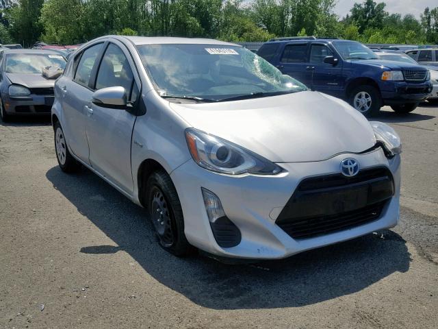 JTDKDTB33G1589359 - 2016 TOYOTA PRIUS C SILVER photo 1