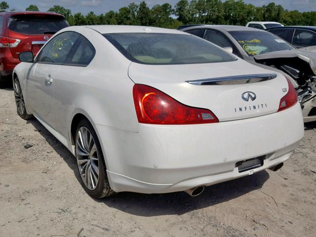 JN1CV6EK5CM420784 - 2012 INFINITI G37 BASE WHITE photo 3