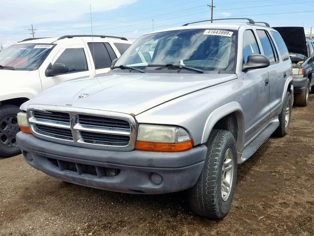 1D4HS48N33F525353 - 2003 DODGE DURANGO SL SILVER photo 2