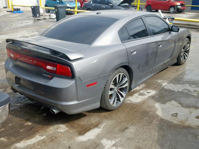 2C3CDXEJ7CH232532 - 2012 DODGE CHARGER SR GRAY photo 4