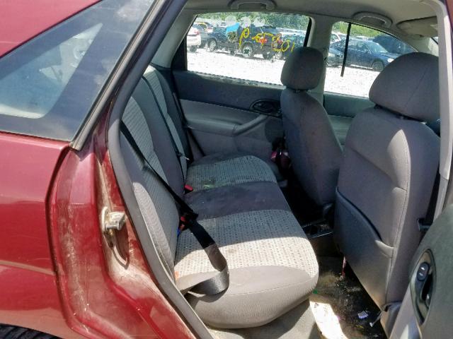 1FAFP34N87W186137 - 2007 FORD FOCUS ZX4 MAROON photo 6