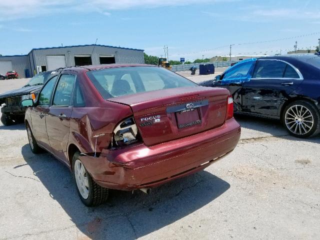 1FAFP34N87W186137 - 2007 FORD FOCUS ZX4 MAROON photo 9