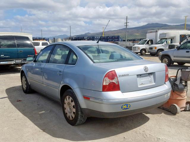 WVWMD63B03P448577 - 2003 VOLKSWAGEN PASSAT GL BLUE photo 3