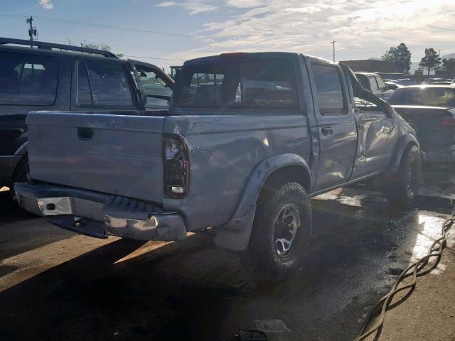 1N6ED27T2YC344507 - 2000 NISSAN FRONTIER C GRAY photo 4