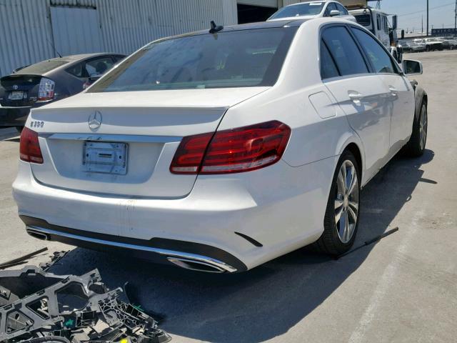 WDDHF5KBXEA972127 - 2014 MERCEDES-BENZ E 350 WHITE photo 4