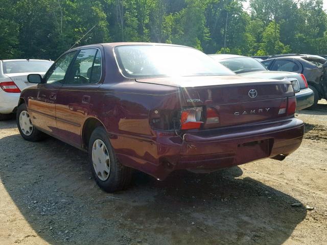 4T1BG12KXTU769106 - 1996 TOYOTA CAMRY DX BURGUNDY photo 3