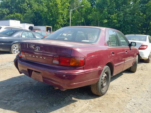 4T1BG12KXTU769106 - 1996 TOYOTA CAMRY DX BURGUNDY photo 4