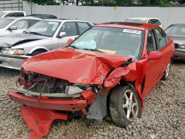 3N1AB51D32L700794 - 2002 NISSAN SENTRA SE- RED photo 2