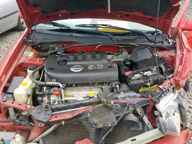 3N1AB51D32L700794 - 2002 NISSAN SENTRA SE- RED photo 7