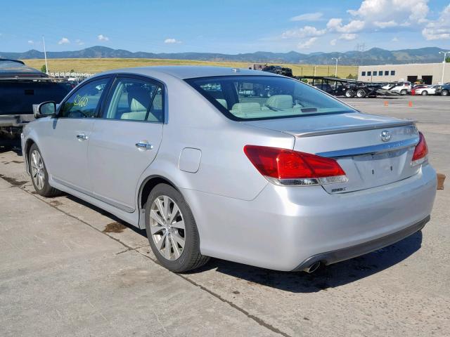 4T1BK3DB5BU425138 - 2011 TOYOTA AVALON BAS SILVER photo 3