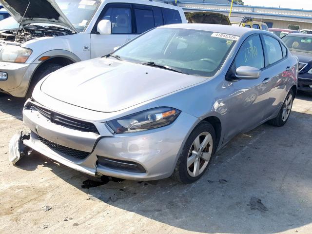 1C3CDFBA4GD605026 - 2016 DODGE DART SXT SILVER photo 2