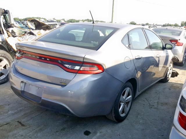 1C3CDFBA4GD605026 - 2016 DODGE DART SXT SILVER photo 4