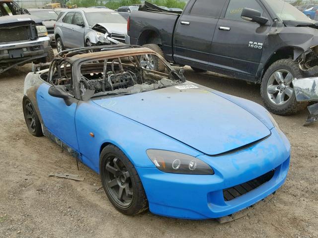 JHMAP21405S001835 - 2005 HONDA S2000 BLUE photo 1