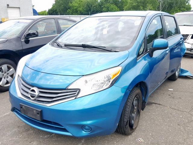 3N1CE2CP0EL406392 - 2014 NISSAN VERSA NOTE BLUE photo 2