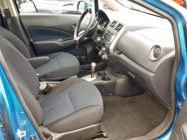 3N1CE2CP0EL406392 - 2014 NISSAN VERSA NOTE BLUE photo 5