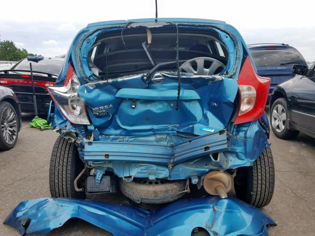 3N1CE2CP0EL406392 - 2014 NISSAN VERSA NOTE BLUE photo 9