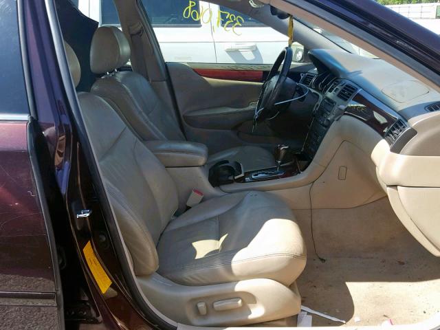 JTHBF30G330123090 - 2003 LEXUS ES 300 BURGUNDY photo 5