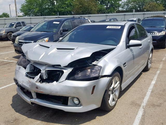 6G2ER57769L221505 - 2009 PONTIAC G8 SILVER photo 2