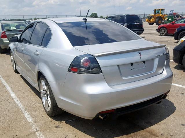 6G2ER57769L221505 - 2009 PONTIAC G8 SILVER photo 3