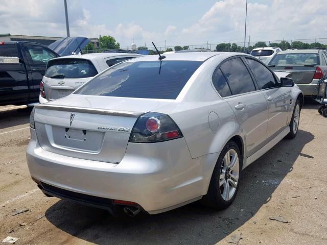 6G2ER57769L221505 - 2009 PONTIAC G8 SILVER photo 4