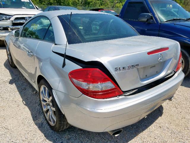 WDBWK56F25F046879 - 2005 MERCEDES-BENZ SLK 350 SILVER photo 3