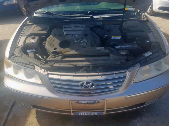 KMHFC46F96A050060 - 2006 HYUNDAI AZERA SE GOLD photo 7