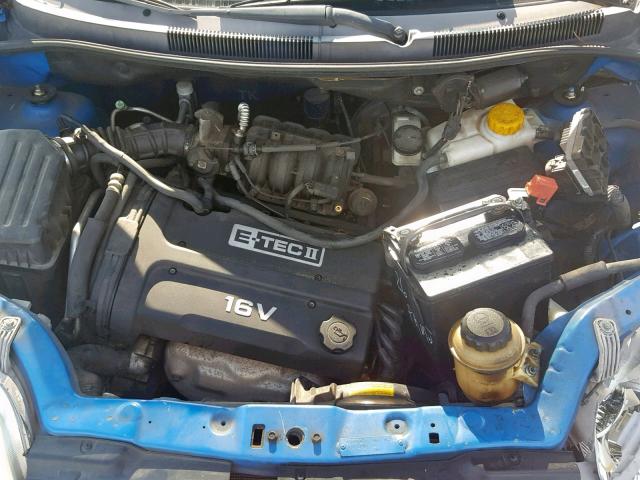 KL1TD62685B294868 - 2005 CHEVROLET AVEO BASE Көк фото 7