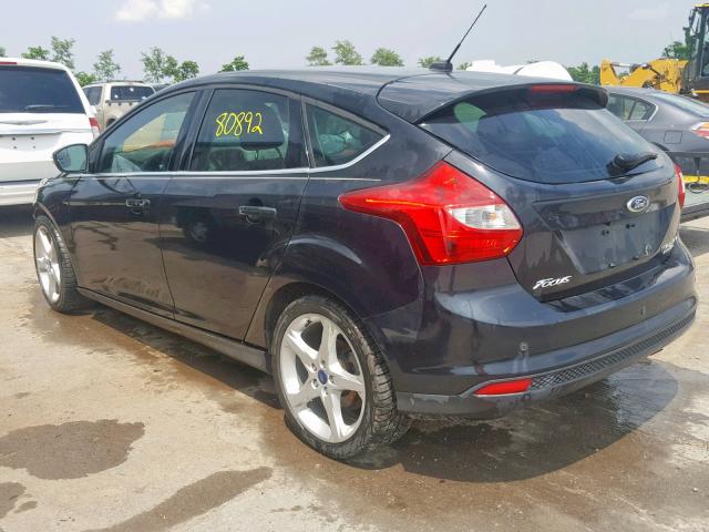 1FAHP3N28CL365660 - 2012 FORD FOCUS TITA BLACK photo 3