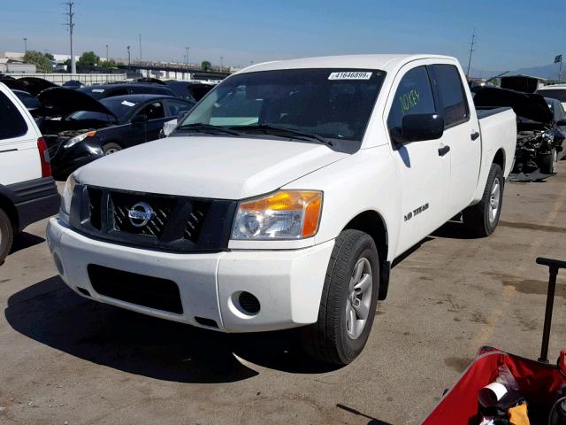 1N6AA0EKXBN326225 - 2011 NISSAN TITAN S WHITE photo 2