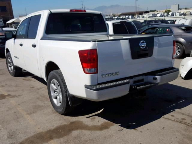 1N6AA0EKXBN326225 - 2011 NISSAN TITAN S WHITE photo 3