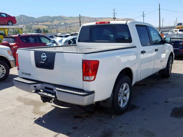 1N6AA0EKXBN326225 - 2011 NISSAN TITAN S WHITE photo 4