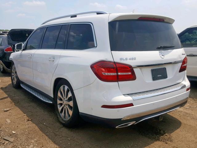 4JGDF6EE8HA845817 - 2017 MERCEDES-BENZ GLS 450 4M WHITE photo 3