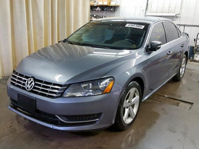 1VWBN7A33DC094906 - 2013 VOLKSWAGEN PASSAT SE CHARCOAL photo 2