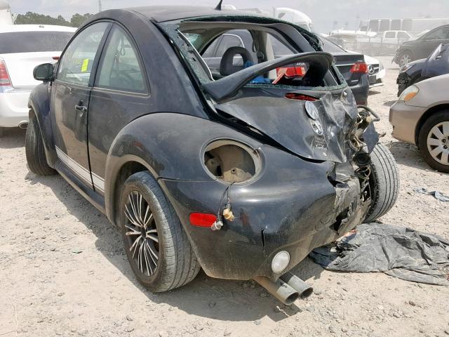 3VWDD21C31M461392 - 2001 VOLKSWAGEN NEW BEETLE შავი ფოტო 3