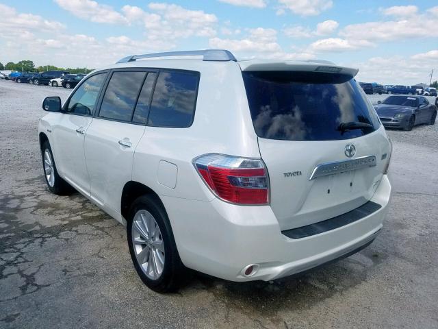 JTEEW44A582011800 - 2008 TOYOTA HIGHLANDER WHITE photo 3