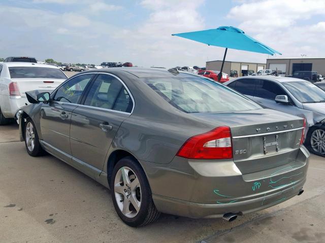 YV1AH992491103798 - 2009 VOLVO S80 T6 GREEN photo 3