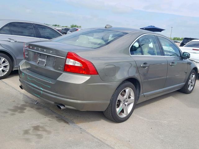 YV1AH992491103798 - 2009 VOLVO S80 T6 GREEN photo 4