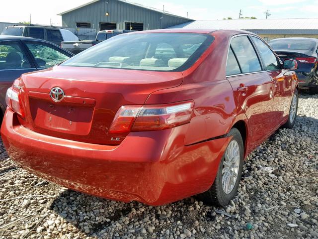 4T1BE46K97U041154 - 2007 TOYOTA CAMRY NEW RED photo 4