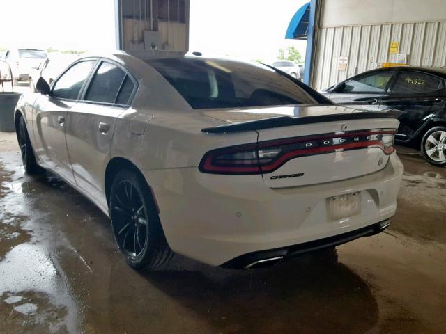 2C3CDXBG3JH186428 - 2018 DODGE CHARGER SX WHITE photo 3