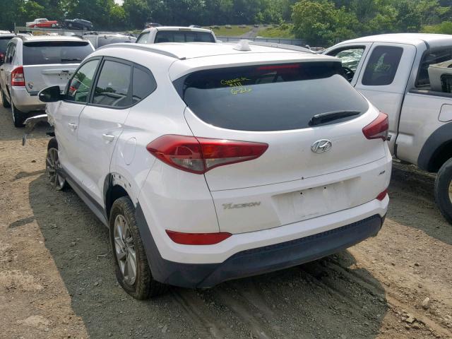 KM8J3CA43JU679363 - 2018 HYUNDAI TUCSON SEL WHITE photo 3