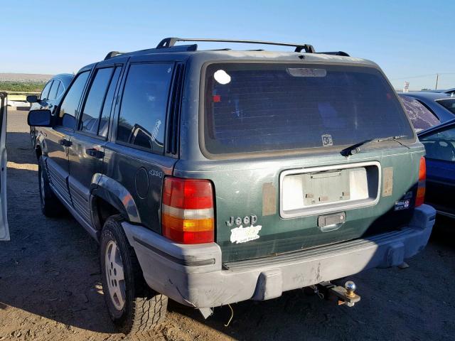 1J4GZ58Y3SC725289 - 1995 JEEP GRAND CHER GREEN photo 3