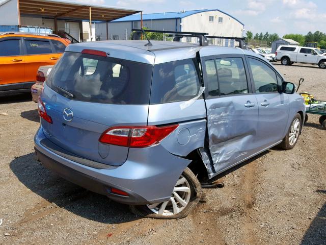 JM1CW2BL9D0158504 - 2013 MAZDA 5 BLUE photo 4