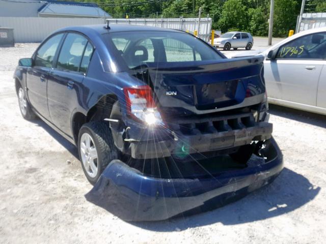 1G8AJ55F17Z197157 - 2007 SATURN ION LEVEL BLUE photo 3